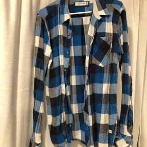 Departwest Blue/Black/White Flannel